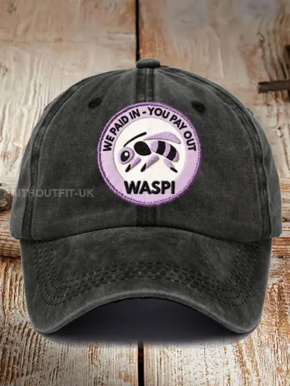 Unisex WASPI Bee Print Hat
