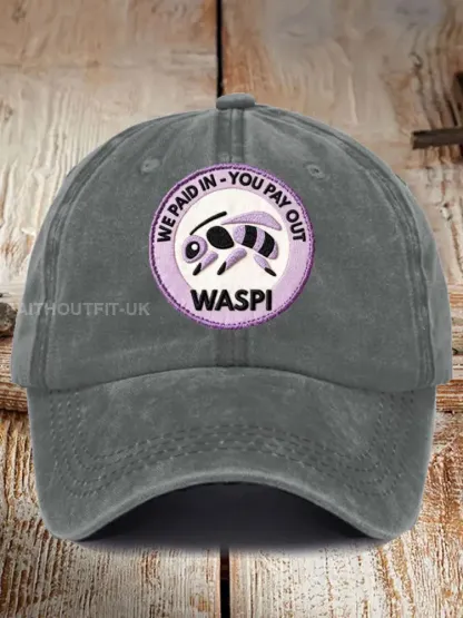 Unisex WASPI Bee Print Hat
