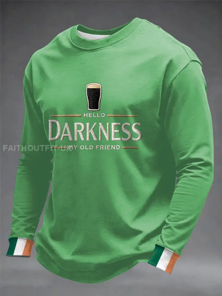 Men’s Hello Darkness My Old Friend Crew Neck Sweatshirt