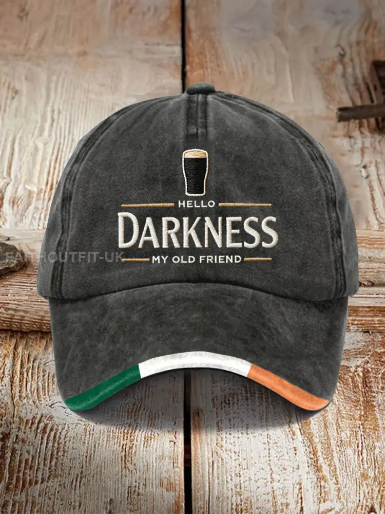 Unisex Hello Darkness My Old Friend Print Cap