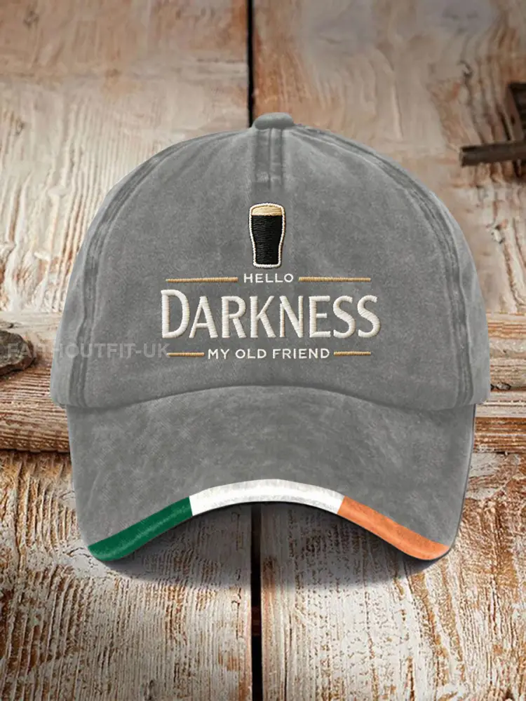 Unisex Hello Darkness My Old Friend Print Cap