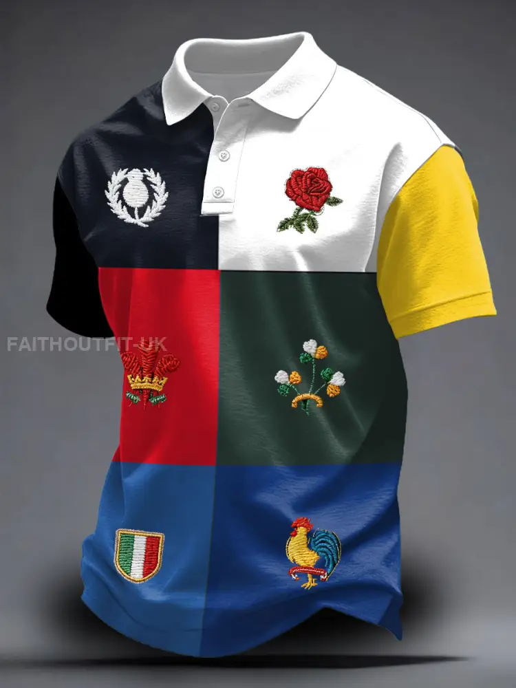 Unisex 6 Nations Rugby Lover Printed Casual Tops