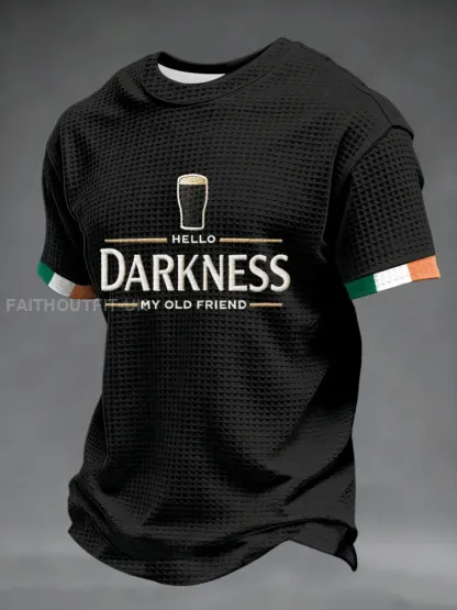 Men’s Hello Darkness My Old Friend Waffle Short Sleeves T-shirt