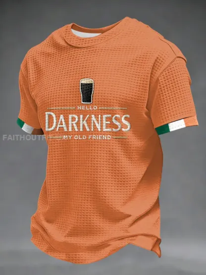Men’s Hello Darkness My Old Friend Waffle Short Sleeves T-shirt