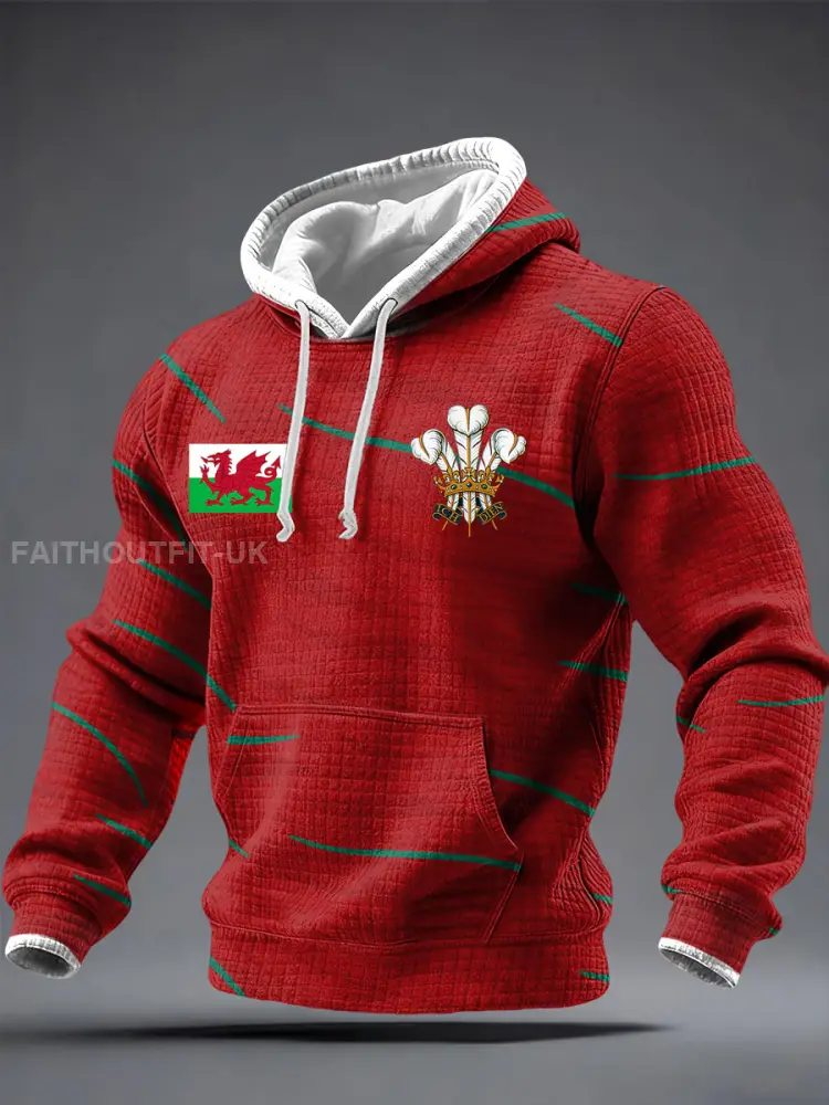 Men’s Wales Welsh Lover Printed Hoodie