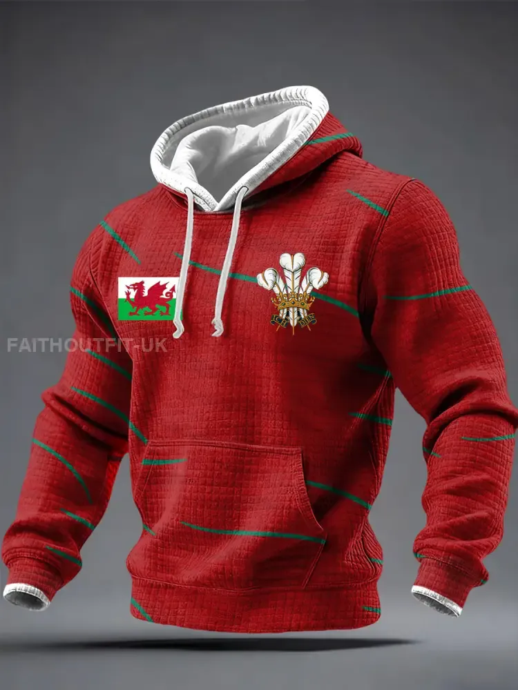 Men’s Wales Welsh Lover Printed Hoodie
