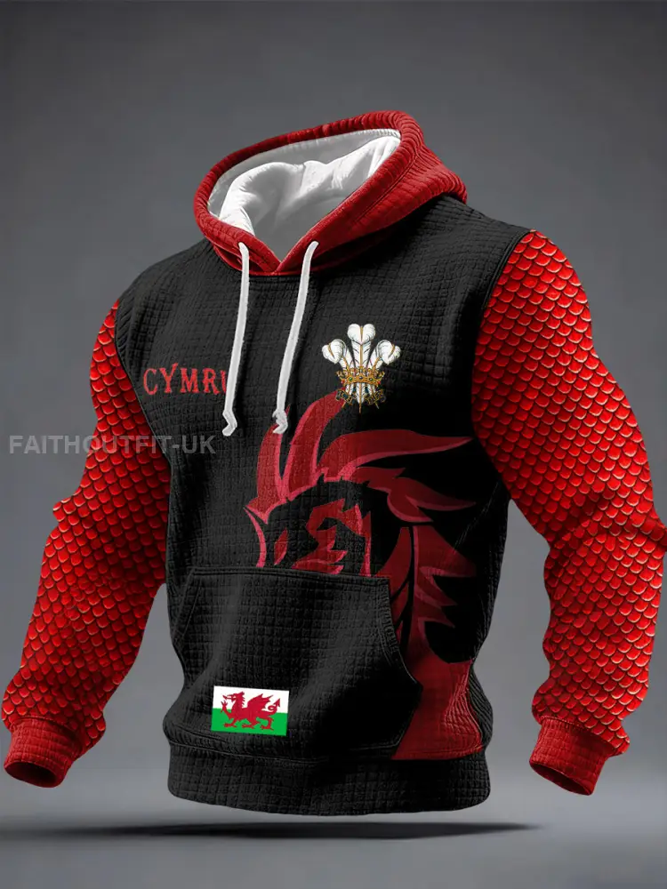 Men’s Wales Welsh Lover Printed Hoodie