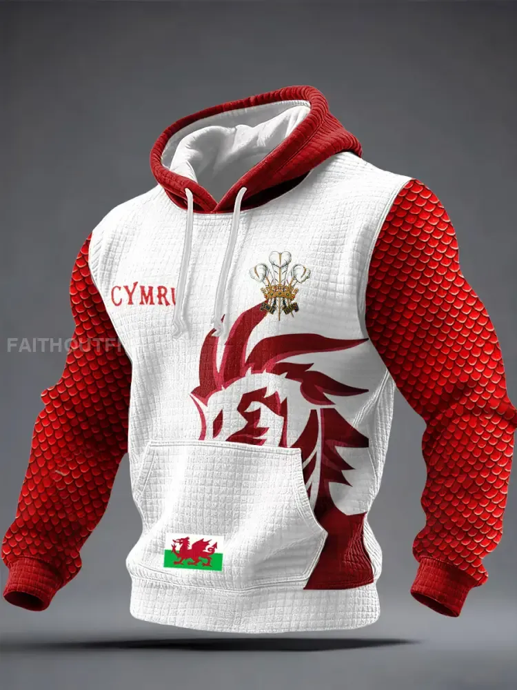 Men’s Wales Welsh Lover Printed Hoodie