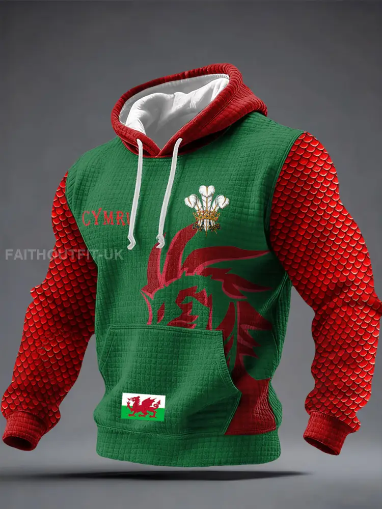 Men’s Wales Welsh Lover Printed Hoodie
