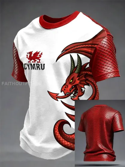Men’s Wales Welsh Lover Printed T-shirt