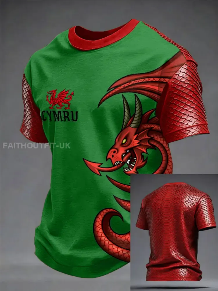 Men’s Wales Welsh Lover Printed T-shirt