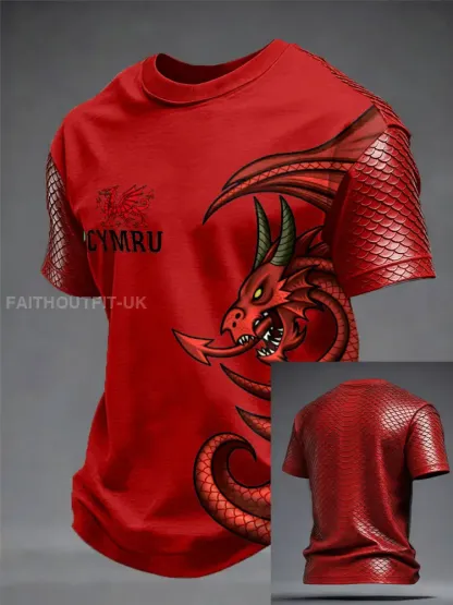 Men’s Wales Welsh Lover Printed T-shirt