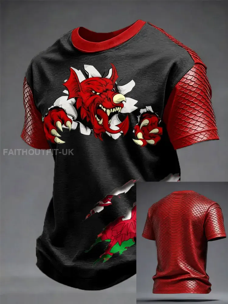 Men’s Wales Welsh Lover Printed T-shirt