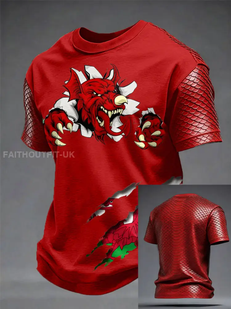 Men’s Wales Welsh Lover Printed T-shirt