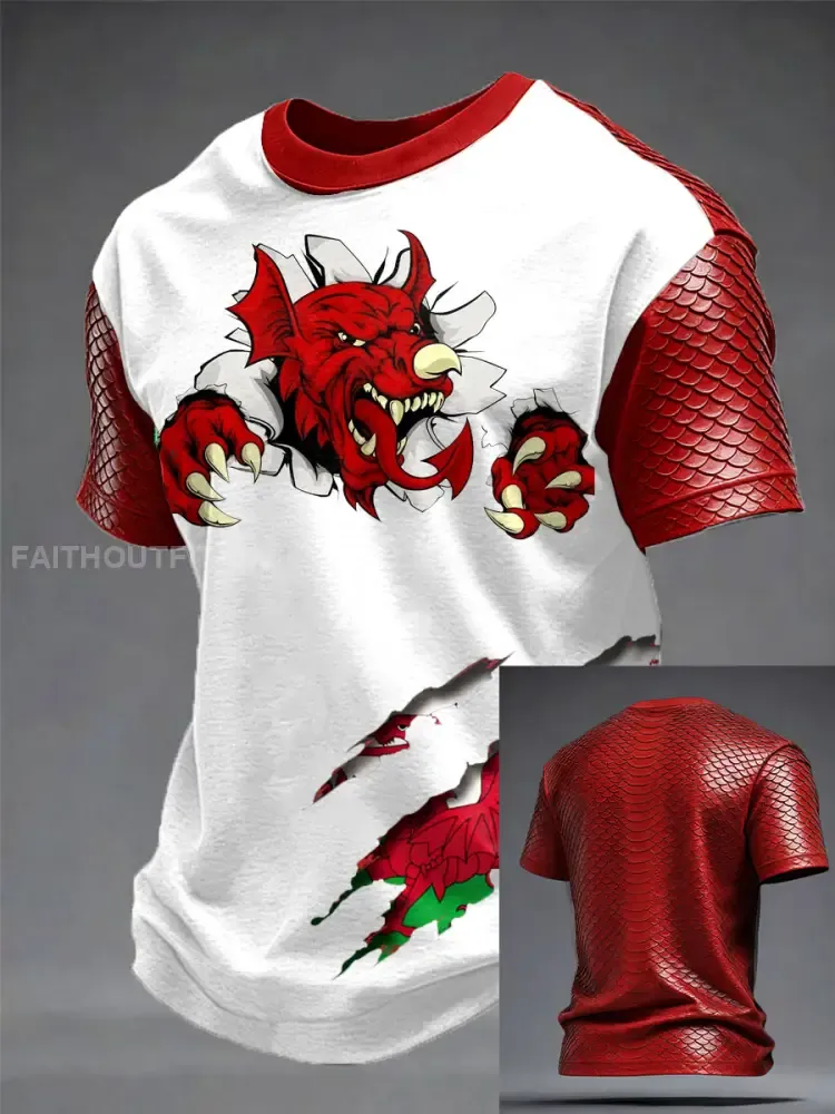 Men’s Wales Welsh Lover Printed T-shirt