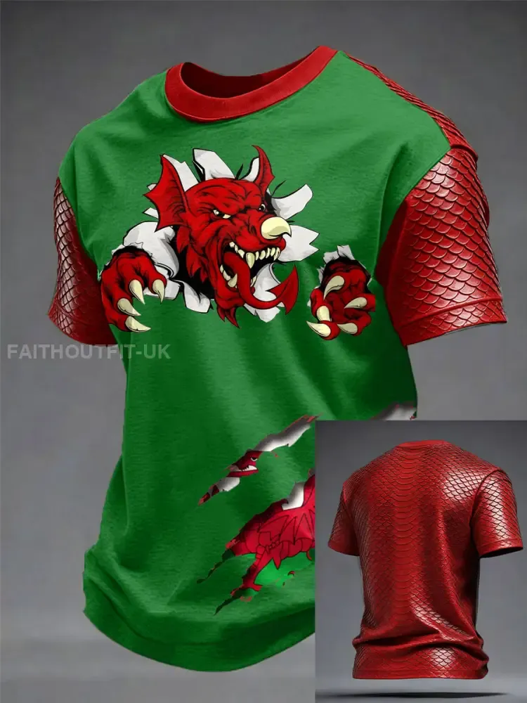 Men’s Wales Welsh Lover Printed T-shirt