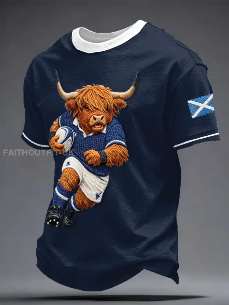 Men’s Scotland Rugby Lover Printed T-shirt