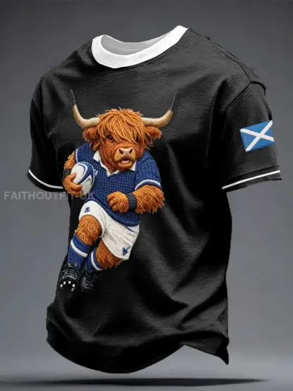 Men’s Scotland Rugby Lover Printed T-shirt