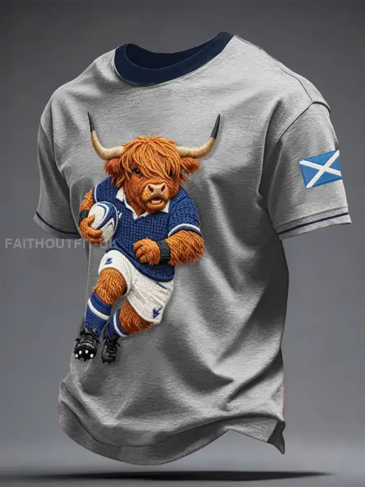 Men’s Scotland Rugby Lover Printed T-shirt