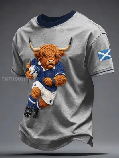 Men’s Scotland Rugby Lover Printed T-shirt