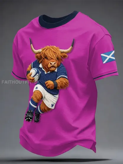 Men’s Scotland Rugby Lover Printed T-shirt
