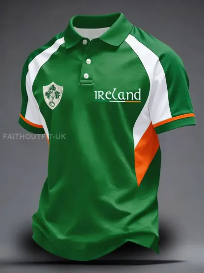 Men’s Ireland Rugby Lover Printed Casual Tops