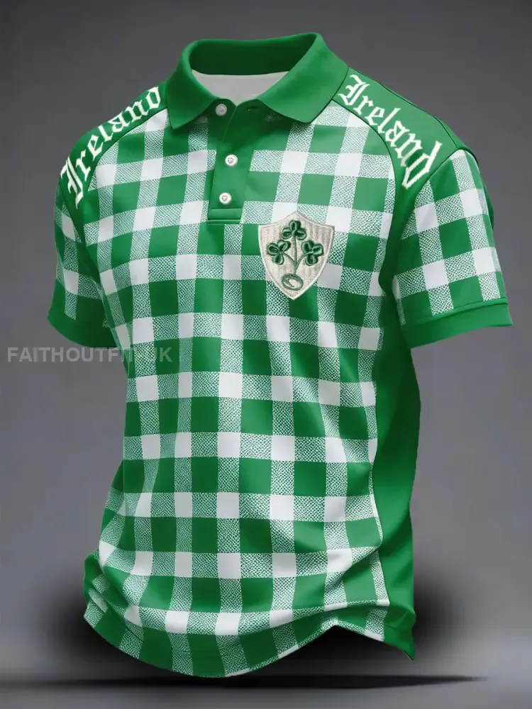 Men’s Ireland Rugby Lover Printed Casual Tops