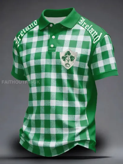 Men’s Ireland Rugby Lover Printed Casual Tops