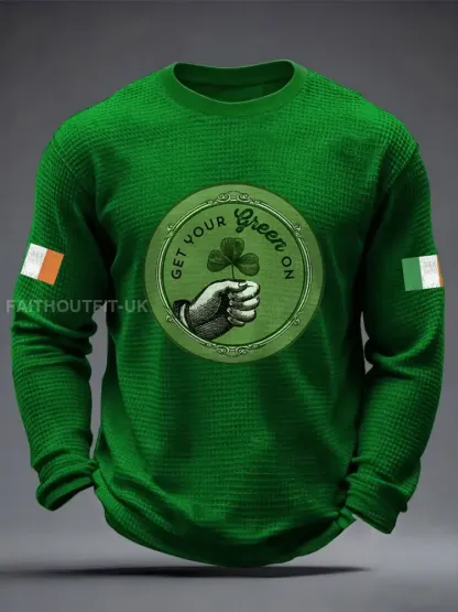 Men’s Ireland Rugby Lover Printed Waffle Tops