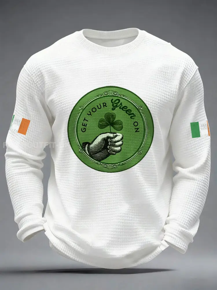 Men’s Ireland Rugby Lover Printed Waffle Tops