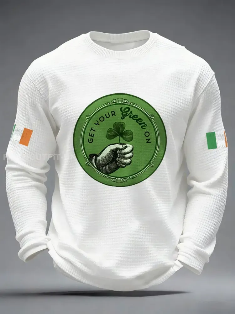 Men’s Ireland Rugby Lover Printed Waffle Tops