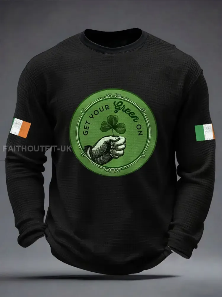 Men’s Ireland Rugby Lover Printed Waffle Tops