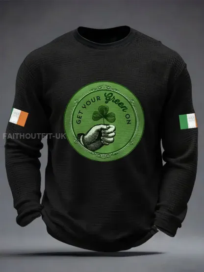 Men’s Ireland Rugby Lover Printed Waffle Tops