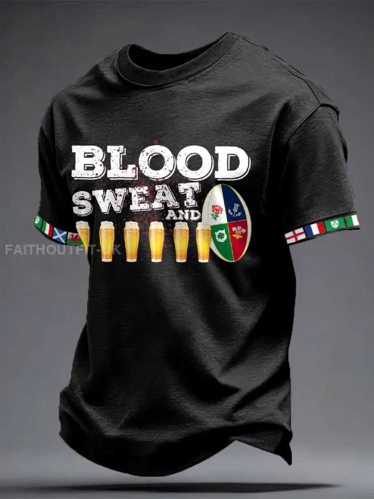 Men’s 6 Nations Rugby Lover Printed T-shirt
