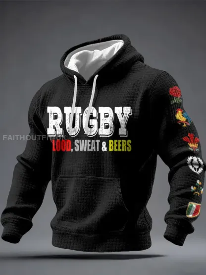 Men’s 6 Nations Rugby Lover Printed Hoodie