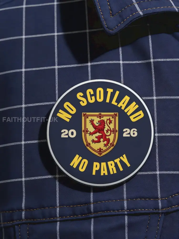 Scotland Football Tartan Army Printed Pins - Navy Blue · ONE