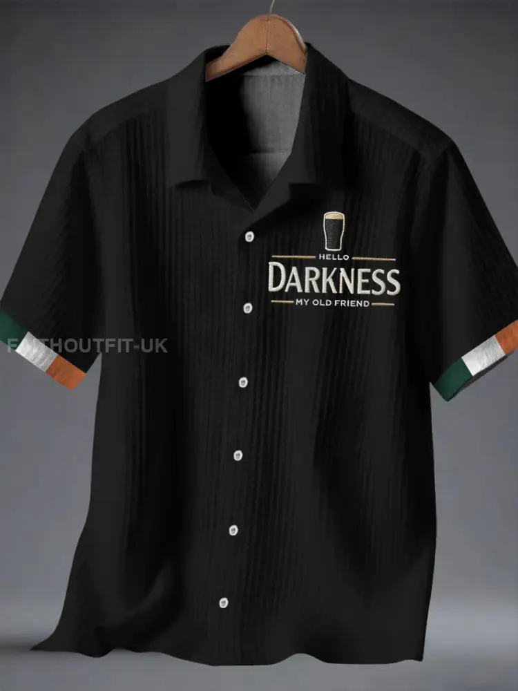 Men’s Hello Darkness My Old Friend Waffle Shirt