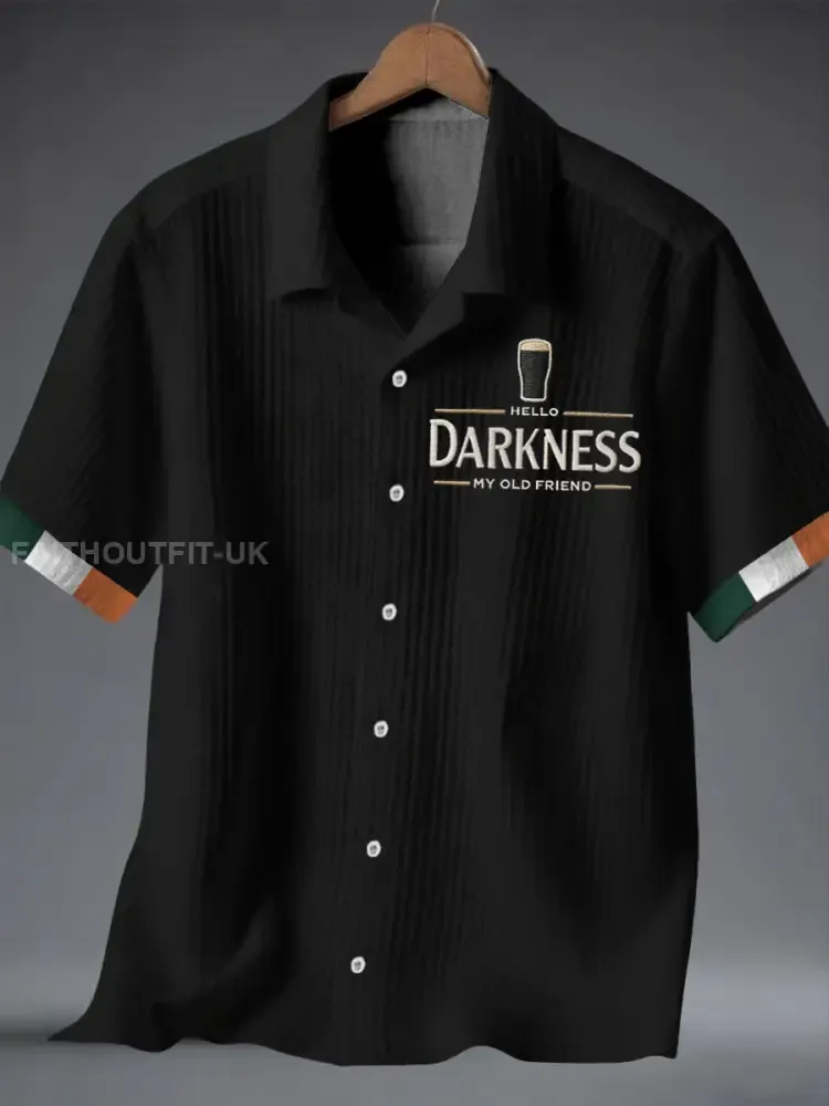 Men’s Hello Darkness My Old Friend Waffle Shirt