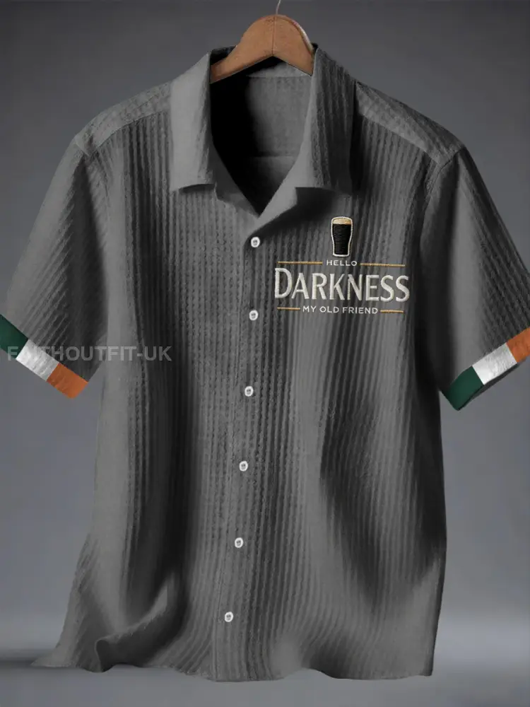 Men’s Hello Darkness My Old Friend Waffle Shirt