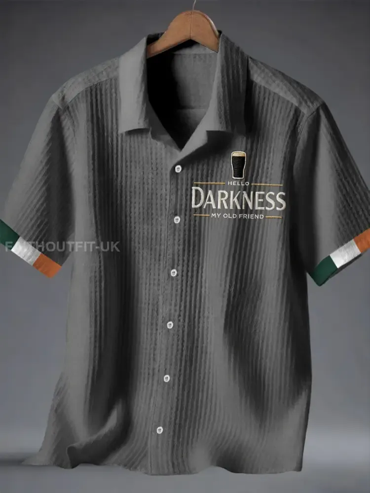 Men’s Hello Darkness My Old Friend Waffle Shirt