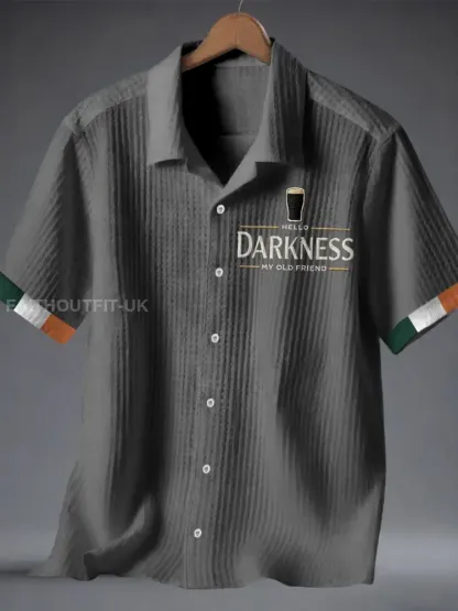 Men’s Hello Darkness My Old Friend Waffle Shirt