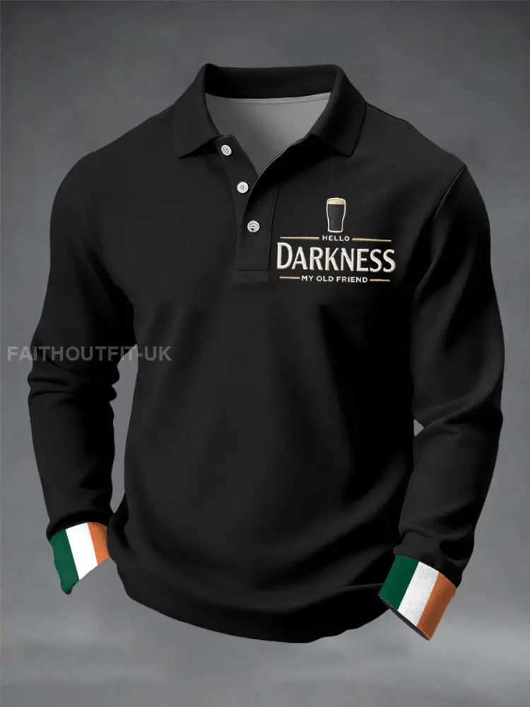 Men’s Hello Darkness My Old Friend long sleeve shirt