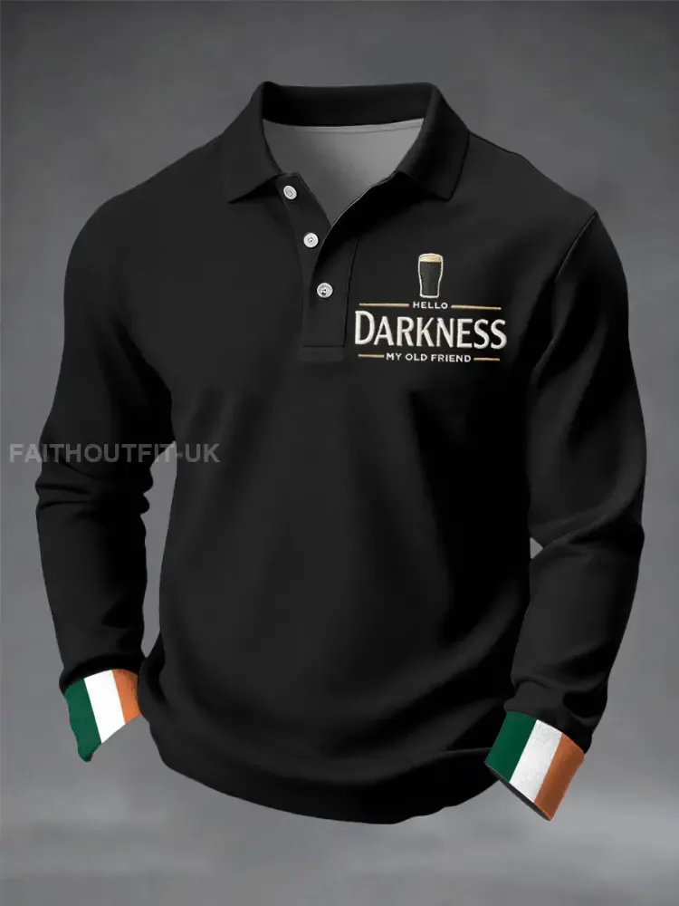 Men’s Hello Darkness My Old Friend long sleeve shirt