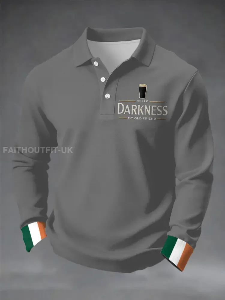 Men’s Hello Darkness My Old Friend long sleeve shirt