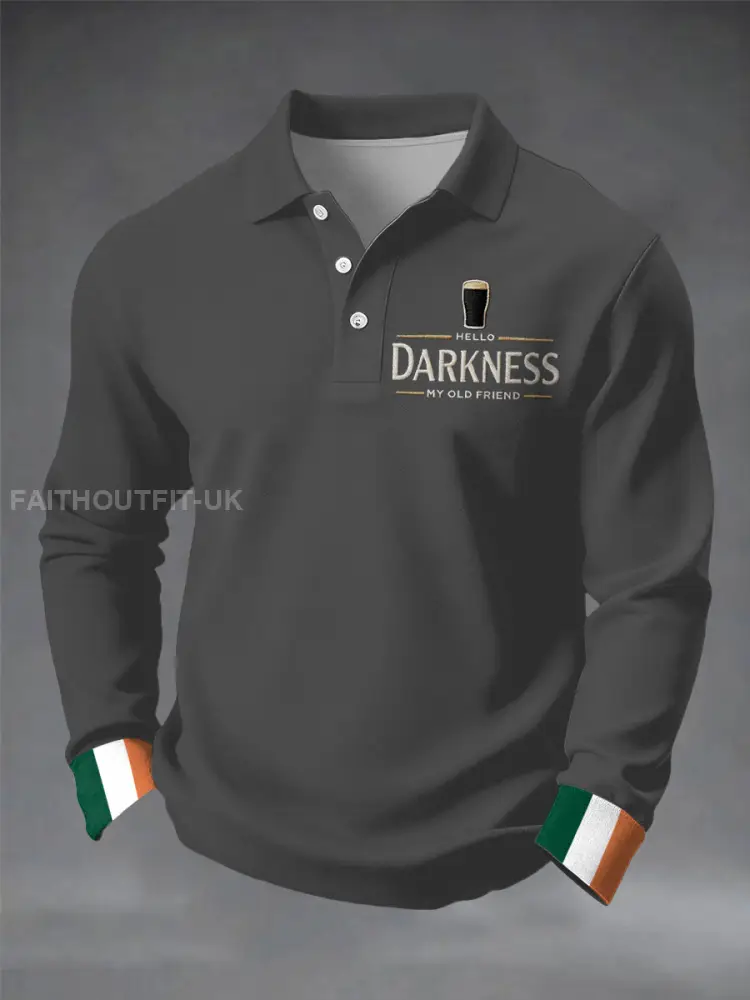 Men’s Hello Darkness My Old Friend long sleeve shirt