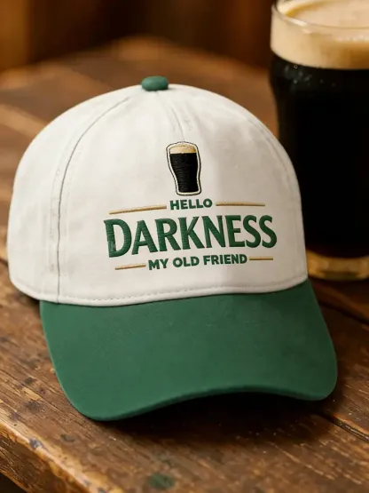 Unisex Hello Darkness My Old Friend Design Cap - As picture · ONE