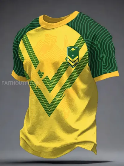 Men’s Aussie Australia Rugby Lover Printed T-shirt