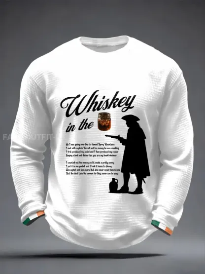 Men’s Whiskey In The Jar Waffle Long Sleeve T-Shirt