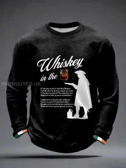 Men’s Whiskey In The Jar Waffle Long Sleeve T-Shirt