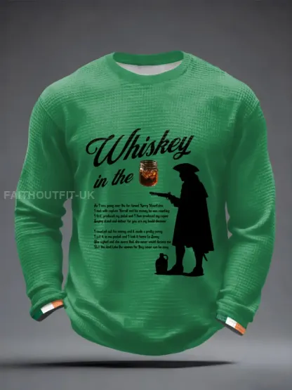 Men’s Whiskey In The Jar Waffle Long Sleeve T-Shirt